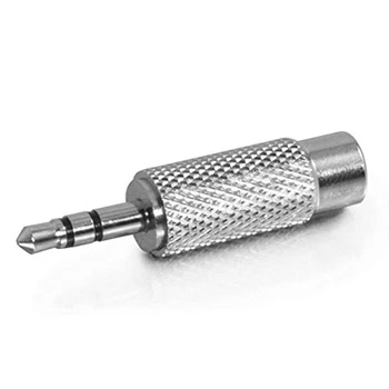 

3.5mm Stereo Male to RCA Mono Female Audio Adapter,silver