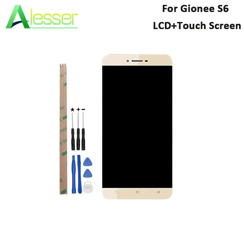 

Alesser For Gionee S6 LCD Display And Touch Screen 100% Teasted 5.5 Inch Digitizer New For Gionee S6 Phone Accessories +Tools