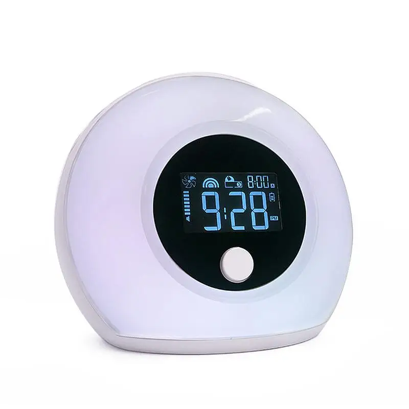 

Bluetooth Speaker New Portable Wireless With Alarm Clock LED Light Audio Five Kinds Of Colorful Fluorescent Light Mode