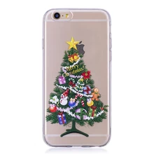 

Luxury Soft Silicone Phone Case For Iphone X Xs 6 6s 7 Plus Cover Cute Cartoon Christmas New Year TPU Case For Iphone 5 5s SE