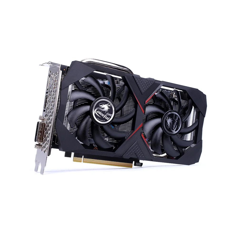 Цветная видеокарта GeForce GTX 1660 6G GDDR5 графическая карта, видеокарта TU116 1408 192bit 8Pin DP, HDMI, DVI для настольного компьютера