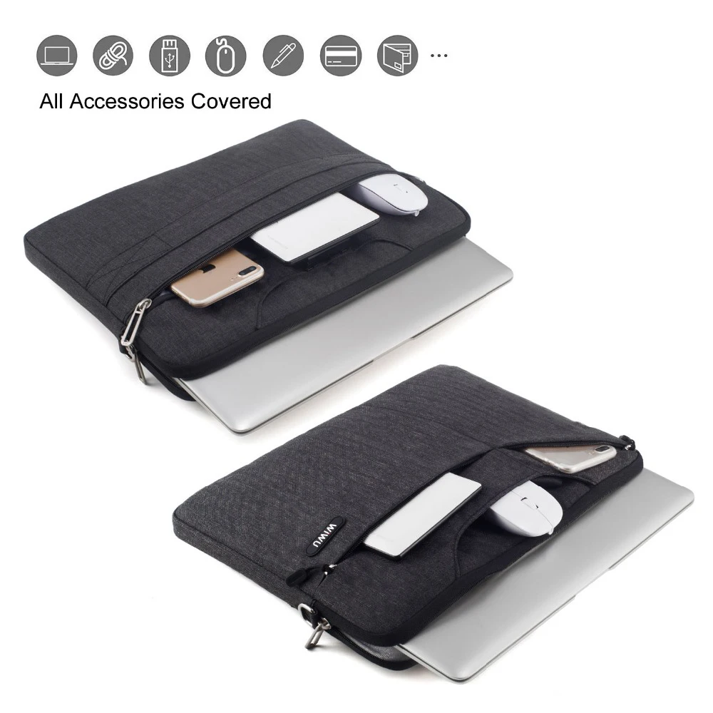 Kopen Wiwu Laptop Messenger Bag 13.3 14.1 15.4 15.6 16 17.3 Waterdichte Notebook Tas Voor Dell 14 Laptop Tas Voor Macbook pro 16 Zak 2019