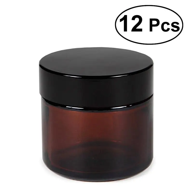 12Pcs 30g Empty Cosmetic Face Cream Lip Balm Storage Jars Bottle Container Pot with Liners for Makeup Essential Oils Lotion | Дом и сад