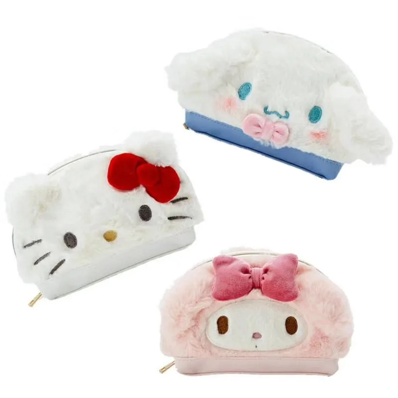 

Cute Hello Kitty My Melody Cinnamoroll Pudding Dog Plush Backpack Soft Shoulder Bags Women Handbag Cosmetic bag For Girls Gifts
