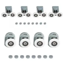 TOPINCN Замена душевая Раздвижная стеклянная дверь верхние полозья ролики шкивы колеса