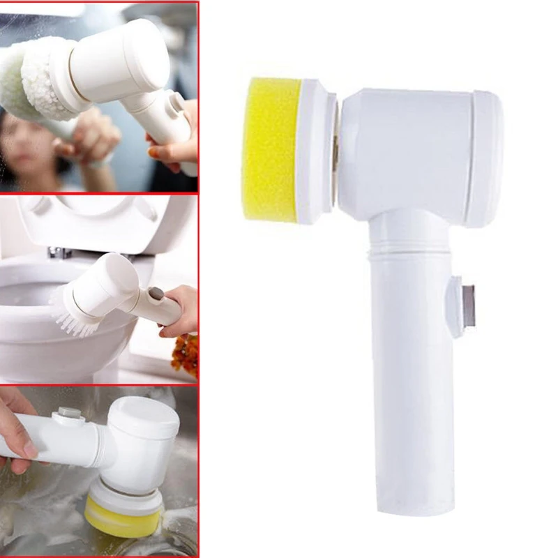 Ручной электрическая Чистящая Щетка для ванной плитки и ванной Кухня Стиральная инструмент