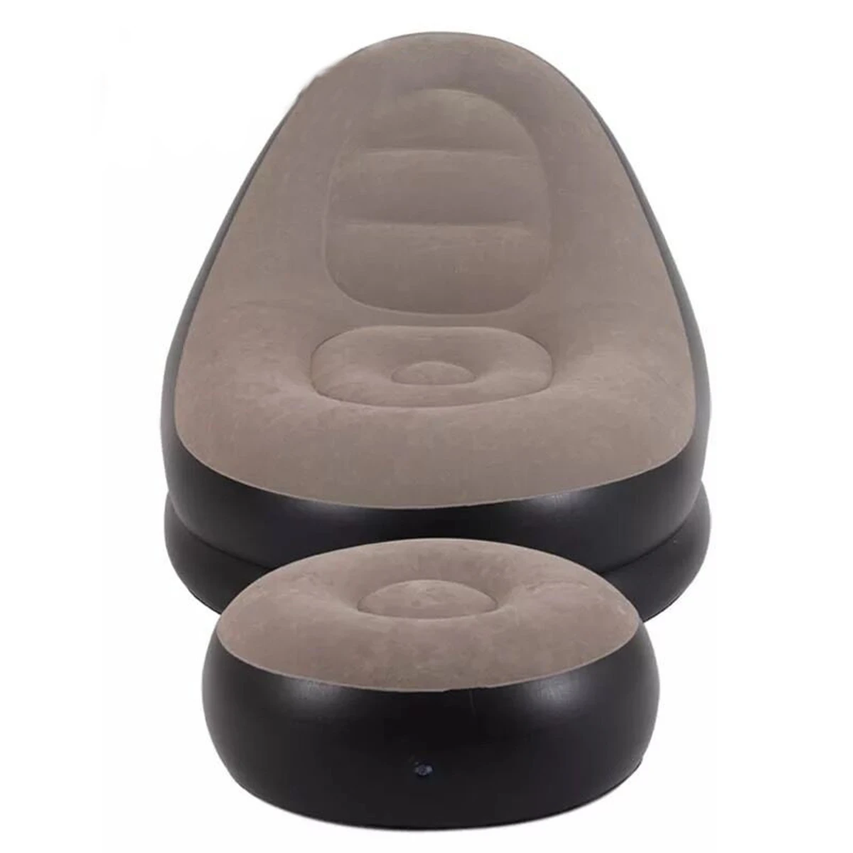 Outdoor Garden Inflatable Sofa Chair Bean Bag Flocking PVC Lounge Beanbag Adult Furniture Camping Backpacking Travel Supplies