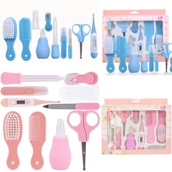 

10Pcs Kids Baby Infant Nail Hair Health Care Kit Set Grooming Thermometer Brush Grooming Healthcare Kits Hot Baby Care Tools New