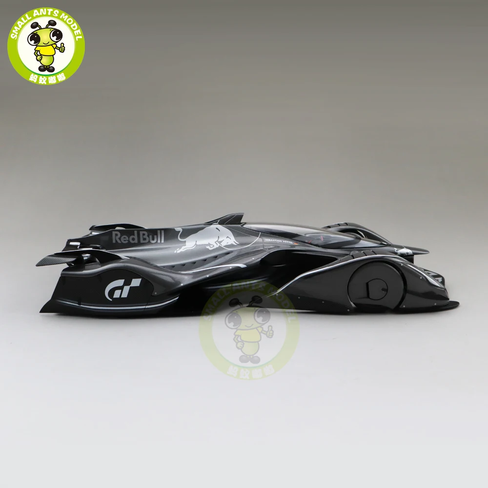 1/18 AUTOART 18116 красный бык X2014 фанатский автомобиль темно серебряный металлик Модель