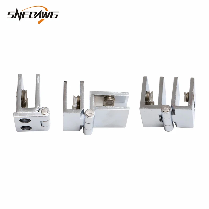 

Zinc Alloy/Brass Glass Hinge Fit 6-8mm Thickness Showcase Glass Hinge Clip 90 Degree/180 Degree Display Cabinet Glass Hinge