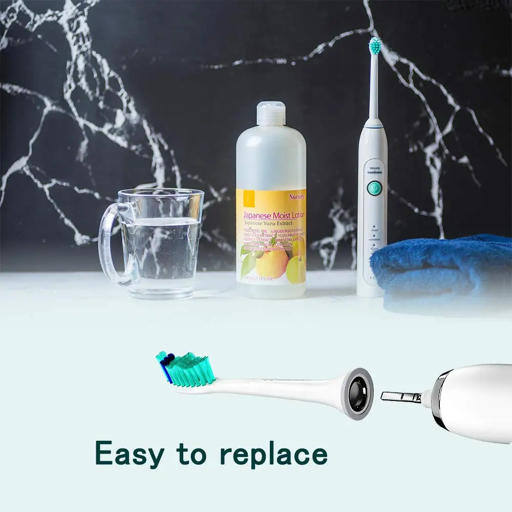 16 шт Насадки на зубные щетки SONICARE ДЛЯ Phillips, подходит для контроля налета, здоровья десен, DiamondClean, HealthyWhite, EasyClean, Flexcare