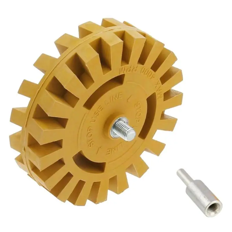 

Pinstripe Decal Eraser Wheel Pad Rubber Disk Pneumatic Car Sticker Remover