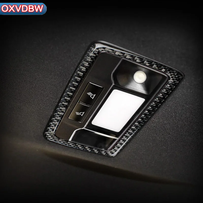 

for Lexus RX300 Accessories Carbon Fiber Rear Reading Light Dome Panel Decorative Frame Interior Molding Sticker 2016 2018 2019