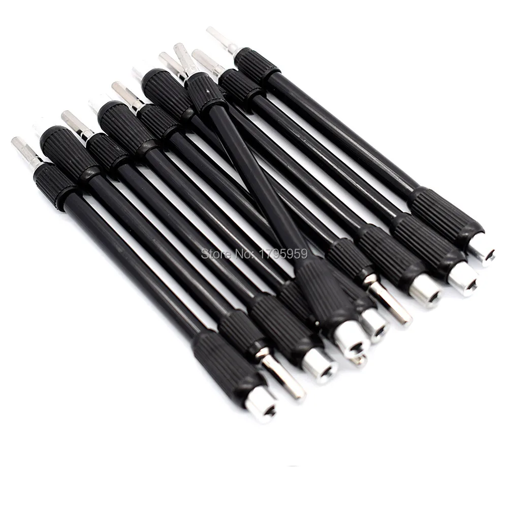 10pcs Screw Driver Socket Extension Rod 130mm Flexible Shaft Bendable Extended Extension 4mm Hex
