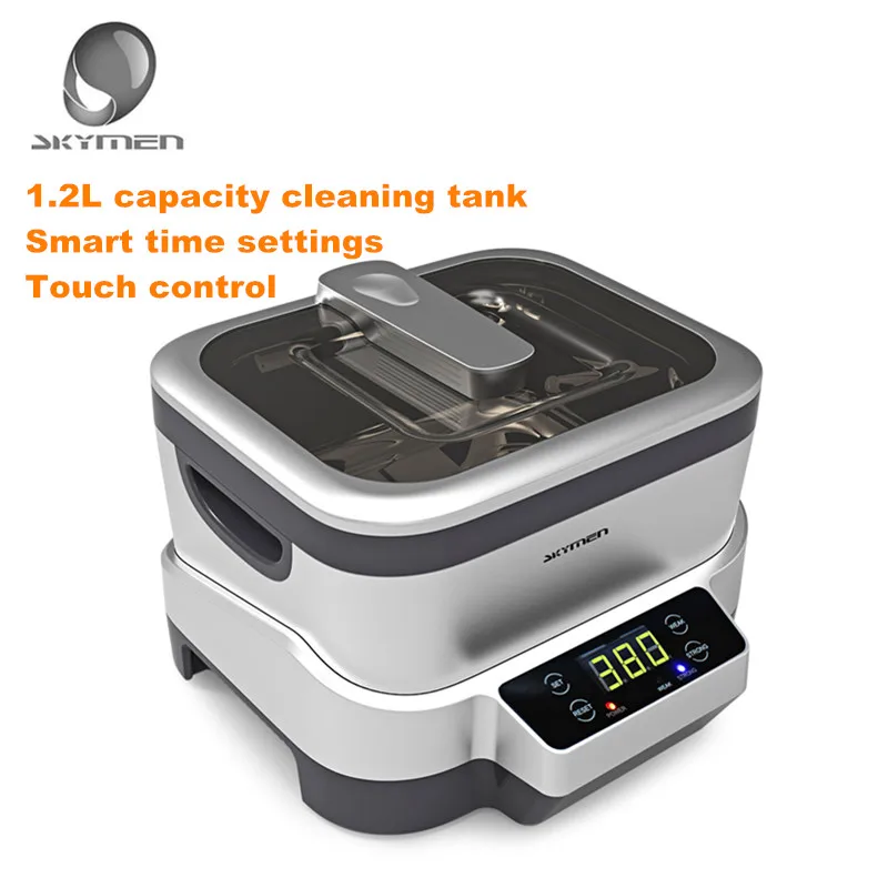

SKYMEN 1.2L 110-240V Digital Ultrasonic Cleaner Ultrasound Bath Cleaning Machine Sterilizer Cleaner Sterilizing Disinfection