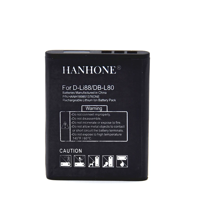 Аккумулятор для фотоаппарата Sanyo D LI88 DB L80 1900 мАч PENTAX VPC CG10 CG100 P70 Box 18 40C H80 H90|Цифровые