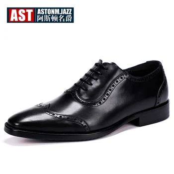 

Plus Size 11 12 Wing Tips Brogue Shoes Men Full Grain Leather Pointed Toe Classical Oxfords Business Man Elegant Wedding Shoes