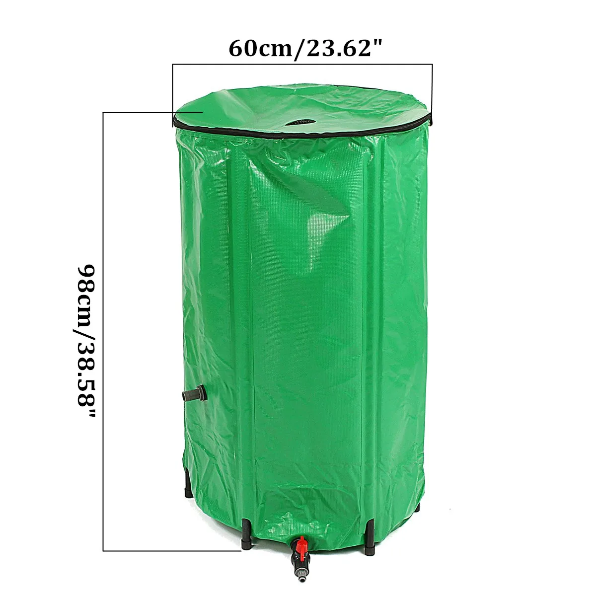 280L colección de agua tanque de cubo EVA barril de lluvia plegable Almacenamiento de lluvia al aire libre herramienta de Cosecha de Lluvia