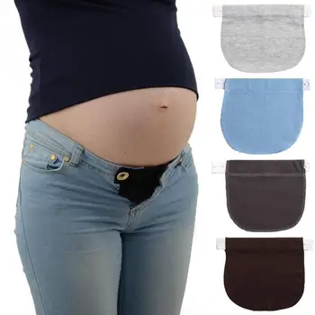 

Maternity Waistband Elastic Extender Soft Pants Pregnancy Adjustable Waist