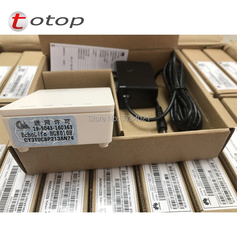 Бесплатная доставка Secondhand HUAWEI Echolife HG8010H Epon терминал ONT Optical onu epon с адаптером plug and
