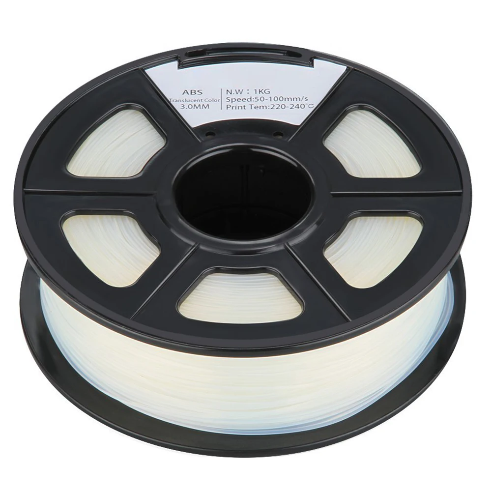 

Professional Filament 3D Printing Materials Spool of 3D Filament ABS 1Kg/2.2lbs With Tolerances: +/-0.02mm NO Air Bubbles for