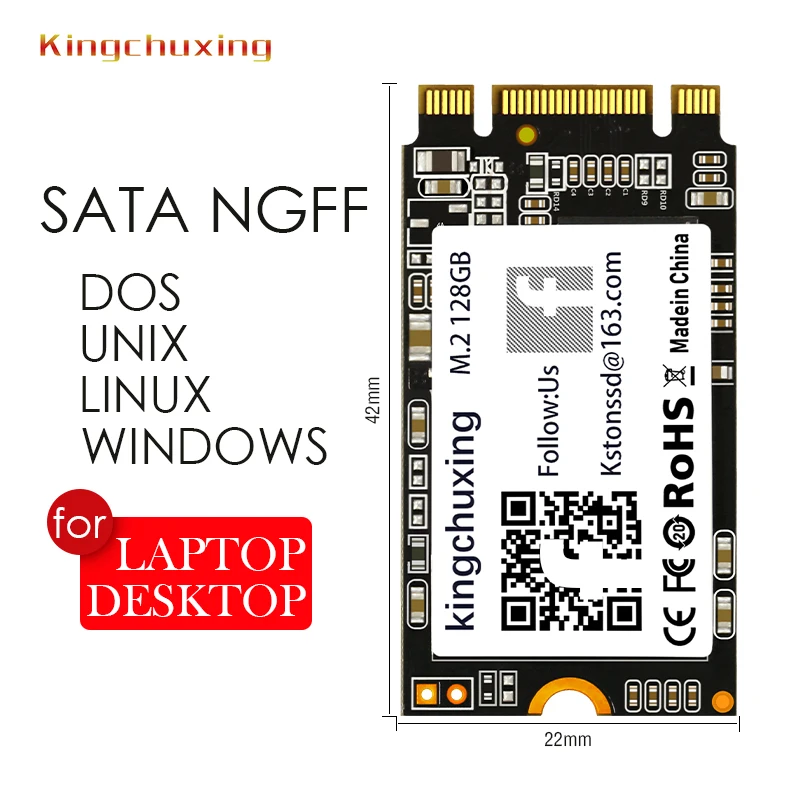 Kingchuxing SSD 2242 M.2 NGFF SATA 512GB внутренний жесткий диск для ноутбука Настольный сервер ультратонкий рабочий