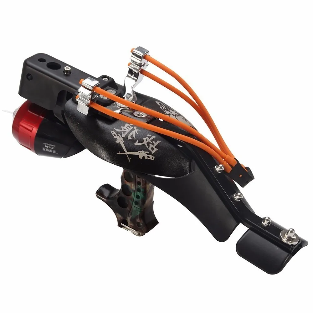 

Free Shipping Wolf-01 Stone Launcher Slingshot Precise Aiming Bow And Arrow Reusable Catapult Crossbow Outdoor Sports