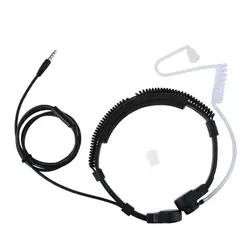 FULL-3.5mm штекер тактический-горло микрофон наушники скрытый Регулируемый скрытый Воздушная трубка для гарнитуры с горлом микрофон для