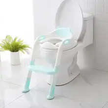 Baby Potty with Adjustable Ladder Baby Potty Training Seat Infant Kids Toilet Folding Seats Child Toilet Seat for Kids Training cartoon baby boy girls folding toddler potty toilet trainer safety seat chair step with adjustable ladder training penico toilet