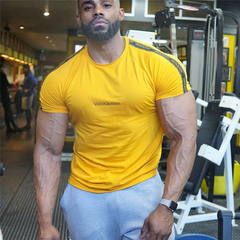 

UK Men Short Sleeve T Shirt Slim Fit Casual Tops Summer Clothing Muscle