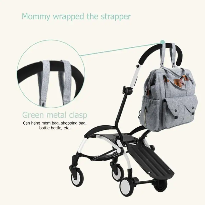 

Maternity Diaper Nappy Bag Pure Large Capacity Travel Stroller Hanging Bag Waterproof Handbag Mummy Nursing Backpacks Baby Care