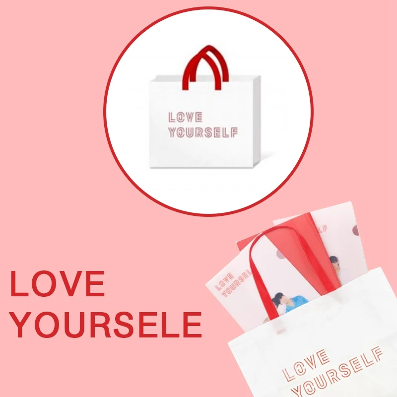 

2019 New SGDOLL KPOP Bangban Boys World Tour LOVE YOURSELF Concert MD BAG Shopping Bag Fans Gift Collection Action Toy Figures