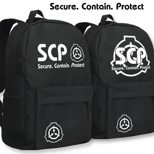 

SCP Backpack Secure Contain Protect Black Shoulder Bag for Students