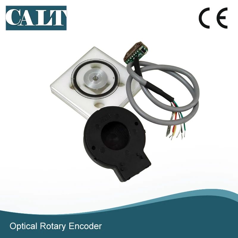 

CALT 56mm Incremental Rotary Encoder Module Kit 12mm 15mm Hole Hollow Shaft PD56 Optical Encoder Disk A B Z Phase