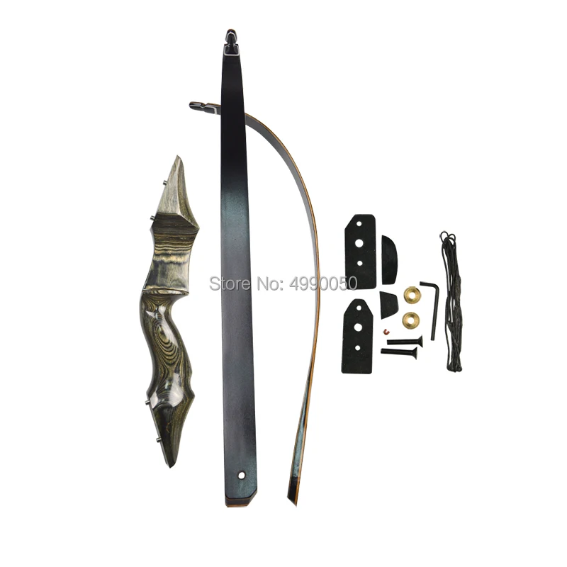 

New Laminated Recurve Bows Archery Green Metal Riser 25-55lbs Training Bows Arrows Hunting Shooting Bows Takedown Bows