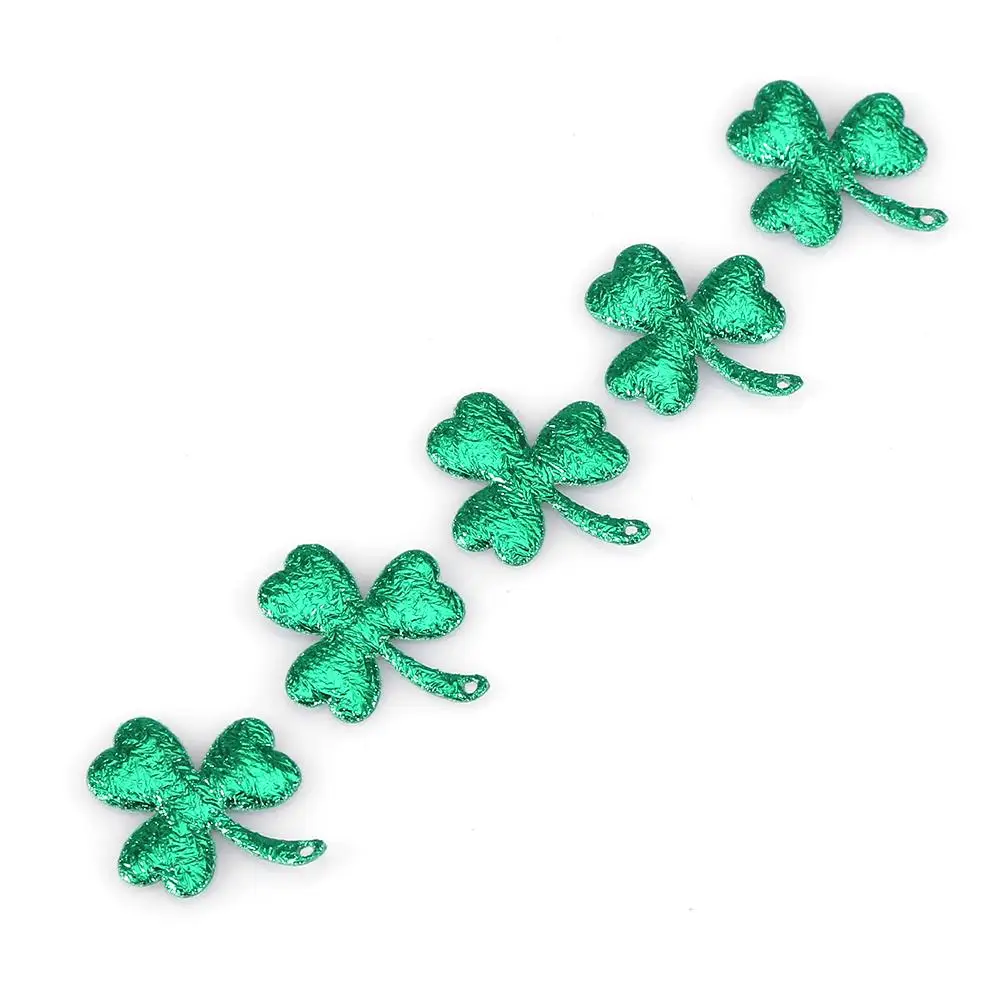 300Pcs Lucky Shamrock Confetti Green Color Table Confetti for Christmas Party Decoration Supplies
