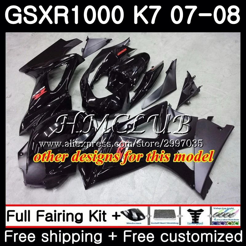Корпус для SUZUKI GSX R1000 K7 GSXR 1000 2007 2008 34HC.20 GSXR1000 07 08 корпус Зеленый Черный