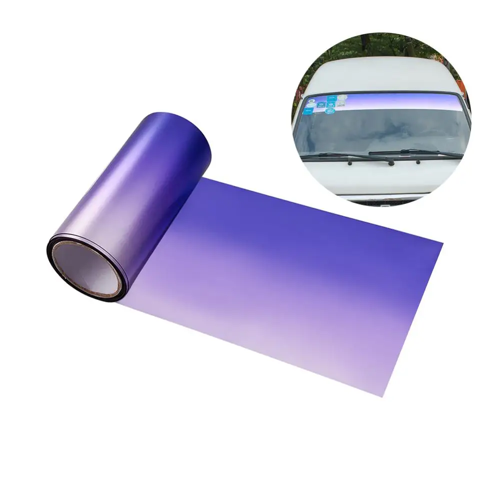 AUMOAHLL Front Windshield Solar Protection Gradient Purple Car Window
