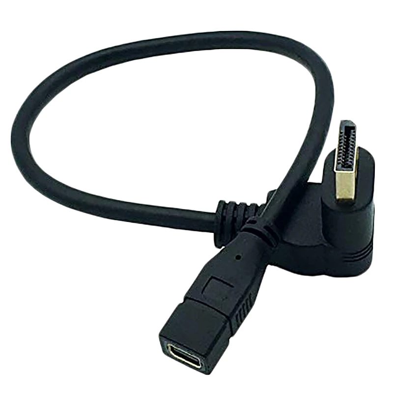 Displayport Мужской 90 градусов локоть к Mini Женский Кабель-Удлинитель 0 3 м | Электроника