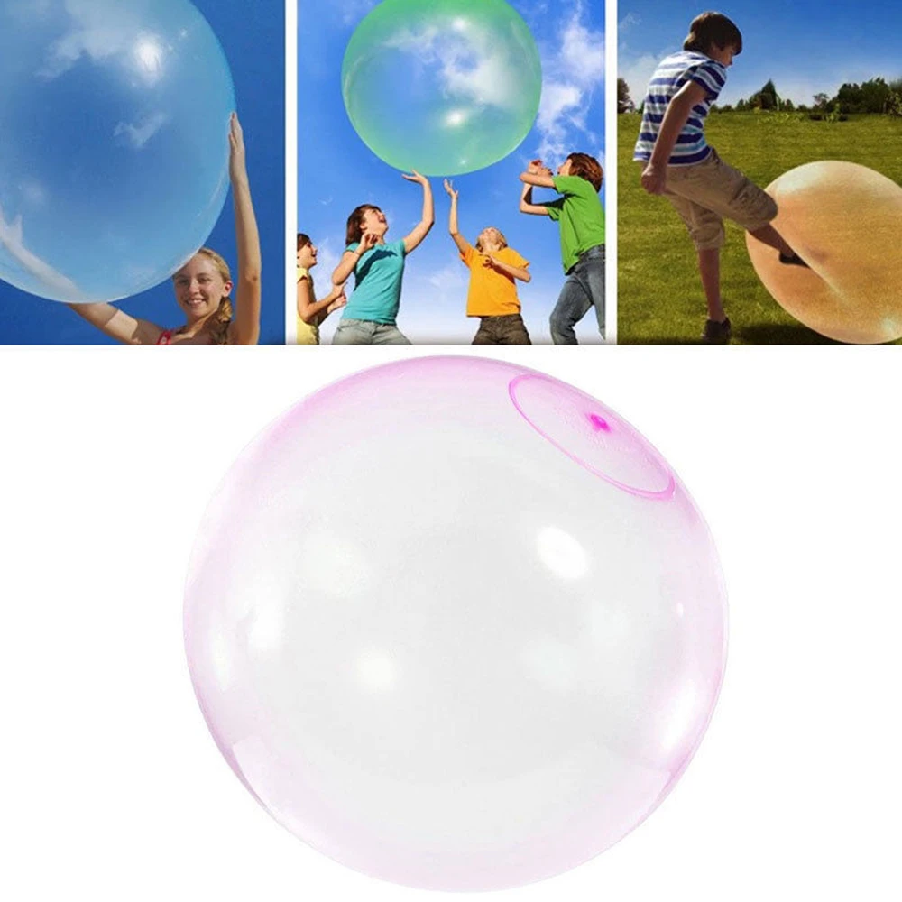 

Bubble Balloon Inflatable Toy Ball Amazing Tear-Resistant Gift Inflatable Balls for Outdoor Play Random Color (Size S, 12inch)
