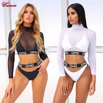 

Women Sexy Brazilian Bikini Set Swimwear Beach Swimsuit Bathing Suit 2019 Summer 3PCS bra +Panties Brief Sets