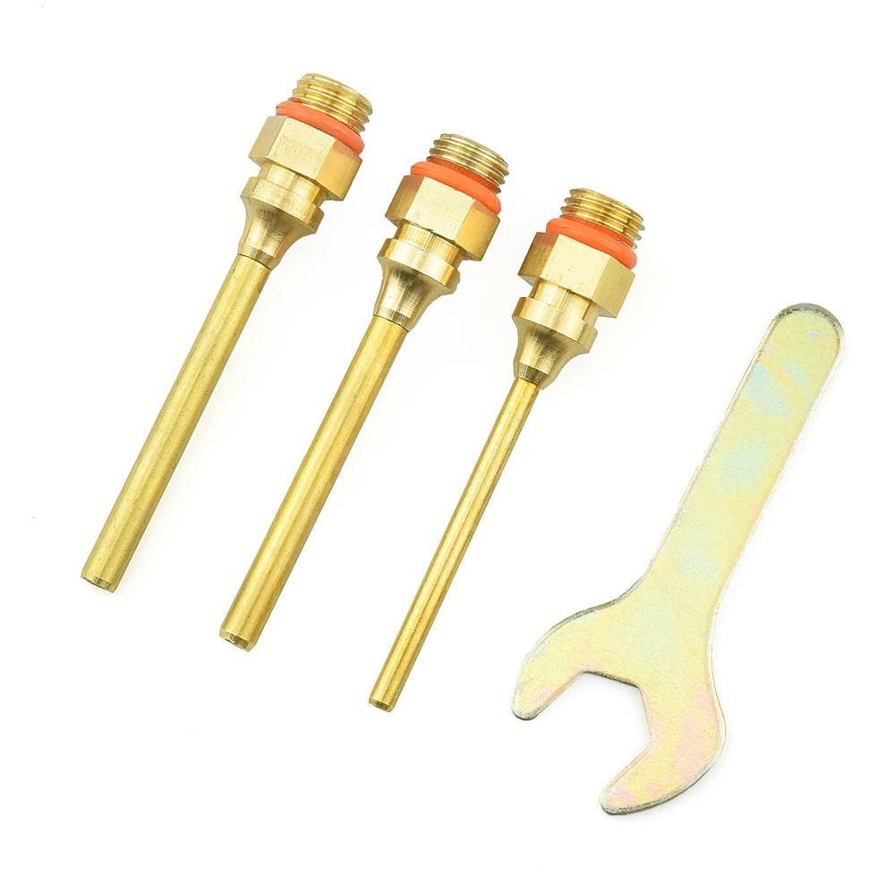 

3pcs Large Diameter Hot Melt Glue Gun Nozzle Copper 1.5x70mm 2.0x70mm 3.0x70mm High Quality Steel Material with 1pcs wrench