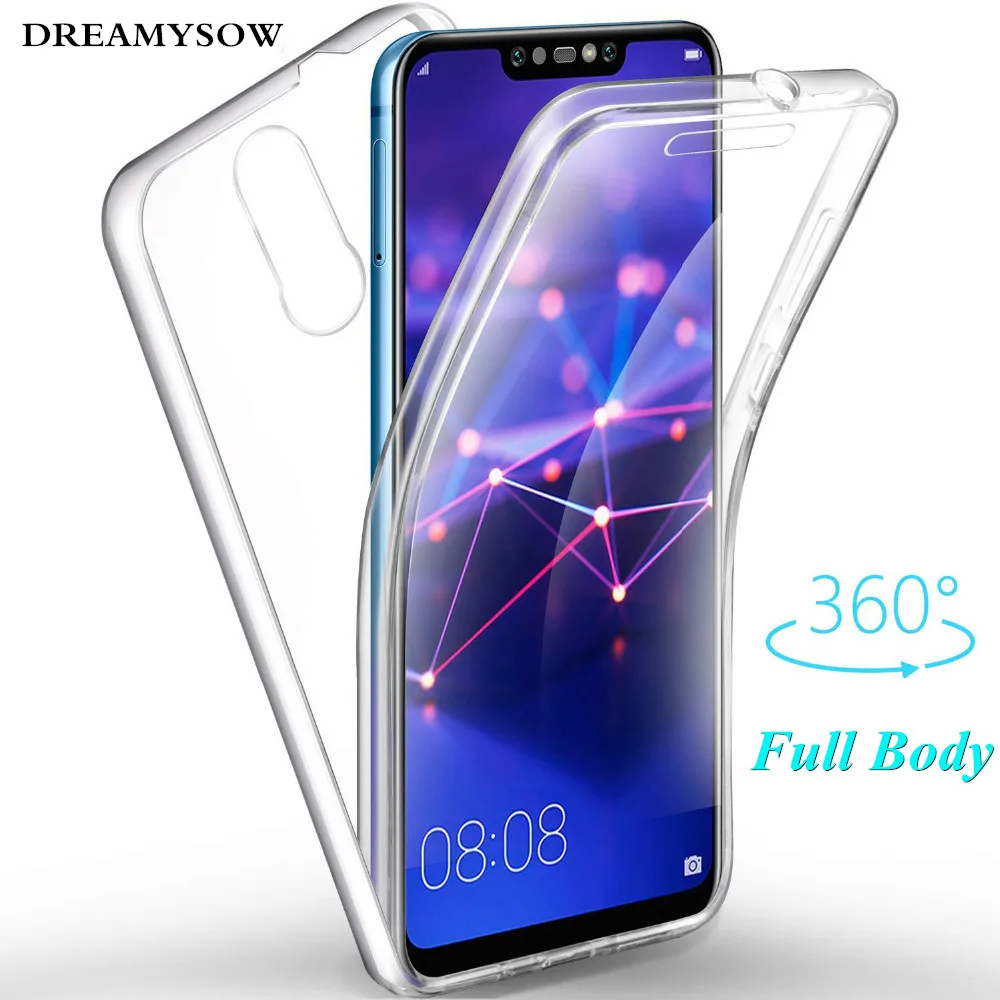 

Transparent 360 Degree Full Body Case For Huawei P Smart 2019 P8 P9 P10 P20 Lite Pro Mate20 Lite Silicone Thin TPU Soft Cover