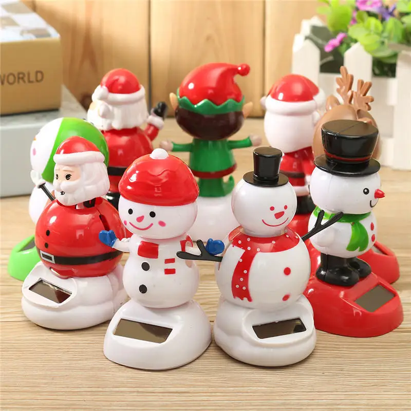 Christmas Themed Solar Powered Dancing Santa Claus Swinging Bobble