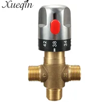 Xueqin 1PC tubo de latón de termostato grifo termostática de la válvula de mezcla de agua de baño de Control de temperatura cartuchos para grifo