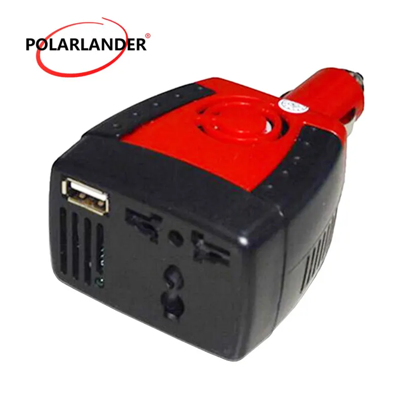 Автомобильный инвертор источник питания 150 Вт DC 12V к AC 110V 50Hz конвертер