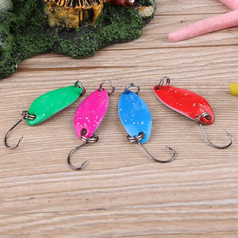 10 шт. металлическая Спиннер ложка рыболовная приманка Walk Fish 2 8 г 5 см жесткие