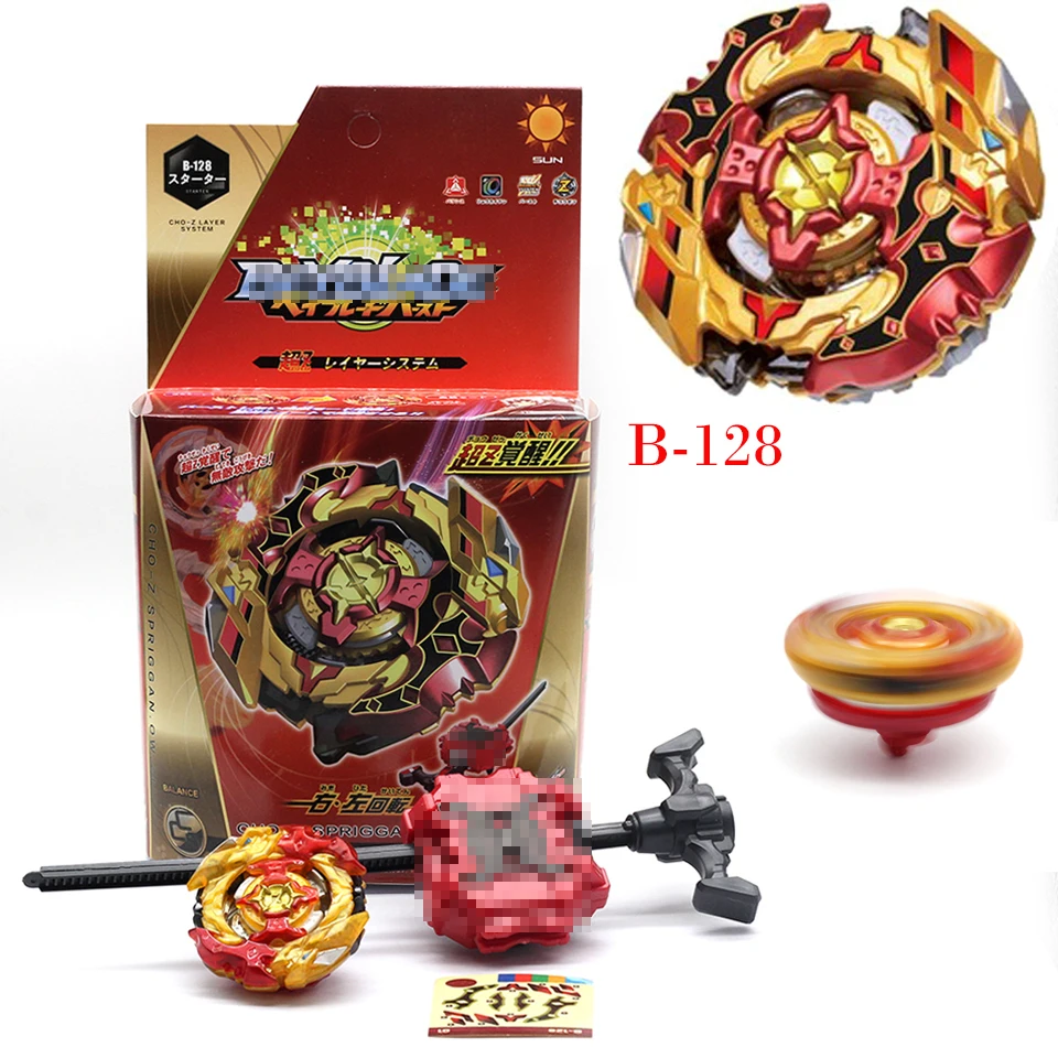 

HOT Beyblade Burst B127 B128 B100 B122 B125 B00-100 B96 B59 Starter Zeno Excalibur .M.I (Xeno Xcalibur .M.I) with launcher