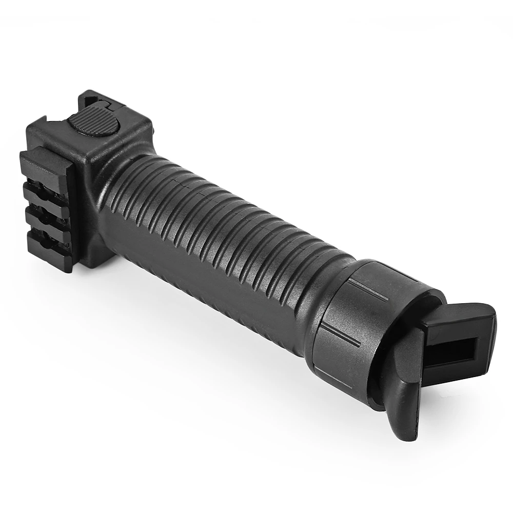 التكتيكية طوي الرأسي قابل للسحب Foregrip Bipod ل Picatinny ويفر السكك الحديدية التكتيكية طوي الرأسي قابل للسحب Foregrip Bipod ل Picatinny ويفر السكك الحديدية