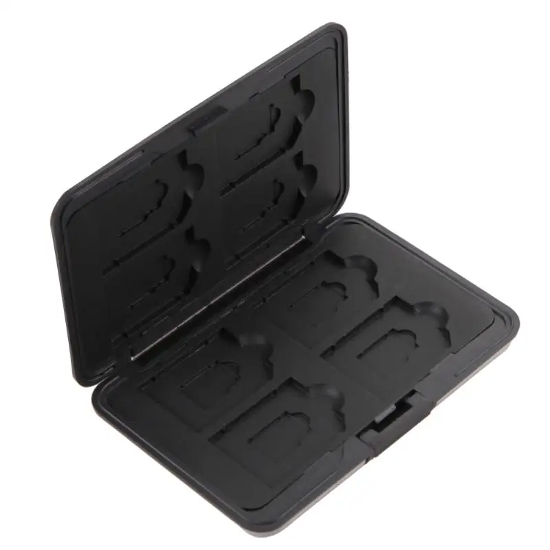 

Micro SD SDXC Storage Holder Memory Card Case Protector Aluminum BLACK